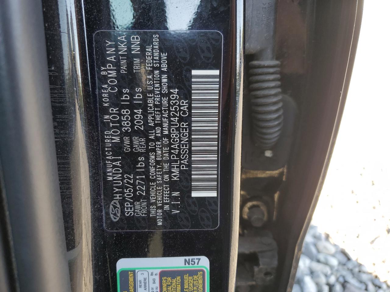 2023 Hyundai Elantra Limited VIN: KMHLP4AG8PU425394 Lot: 80658205