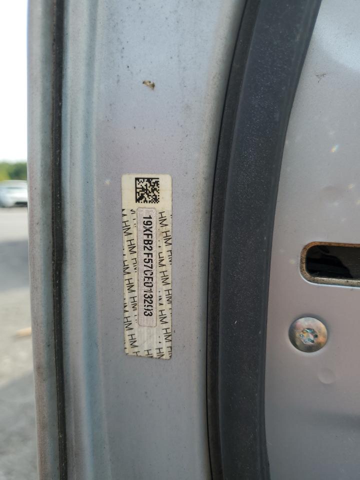 2012 Honda Civic Lx VIN: 19XFB2F57CE013293 Lot: 81507455