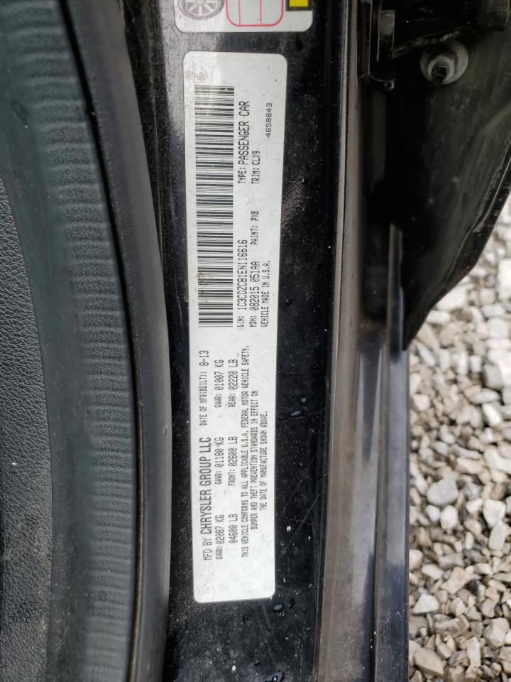 2014 Dodge Avenger Sxt VIN: 1C3CDZCB1EN116616 Lot: 81643405