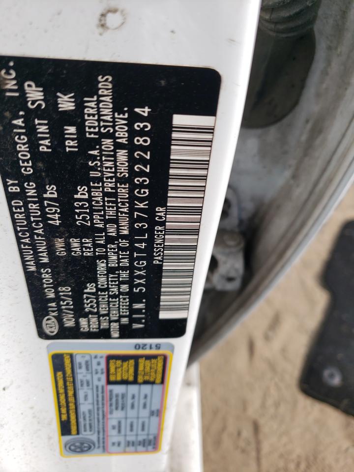 2019 Kia Optima Lx VIN: 5XXGT4L37KG322834 Lot: 71985905