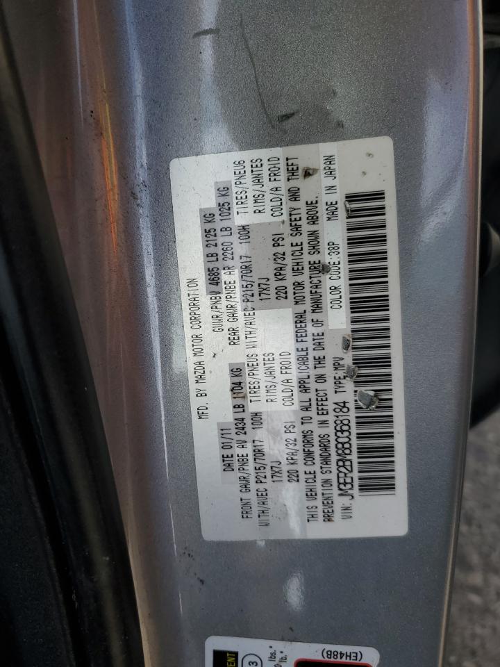 2011 Mazda Cx-7 VIN: JM3ER2BM8B0368184 Lot: 81912425