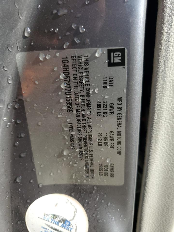 2007 Buick Lucerne Cxl VIN: 1G4HD57277U158569 Lot: 71957825