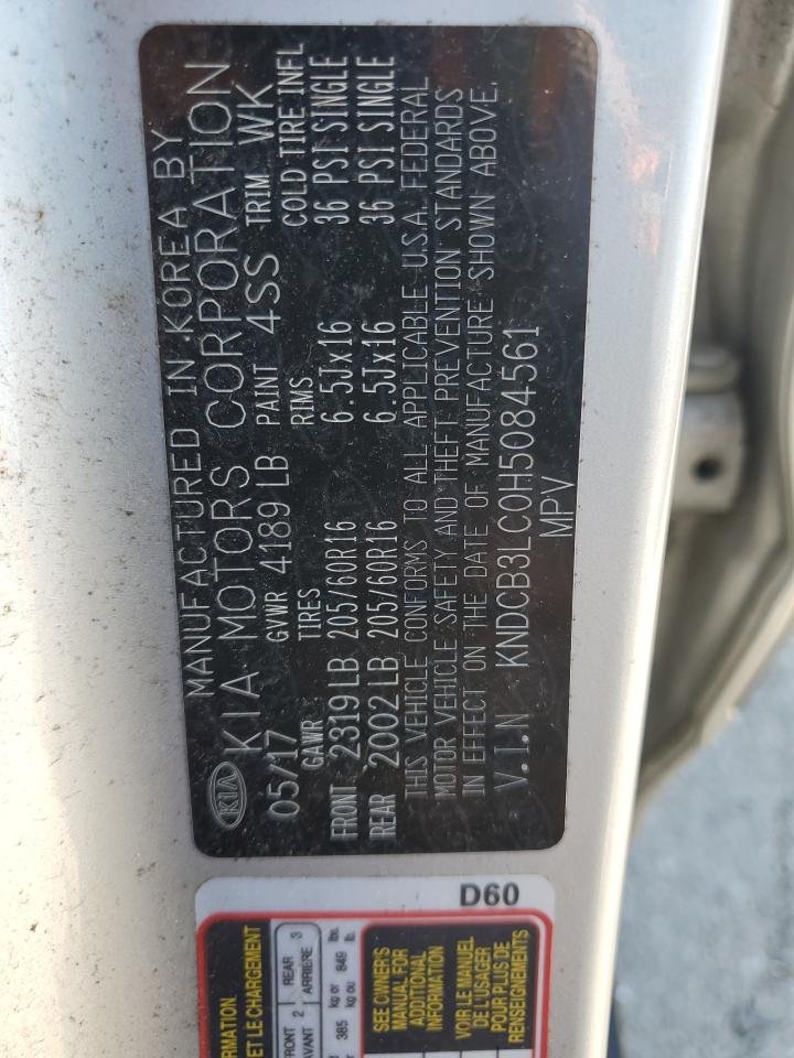 2017 Kia Niro Fe VIN: KNDCB3LC0H5084561 Lot: 71205625