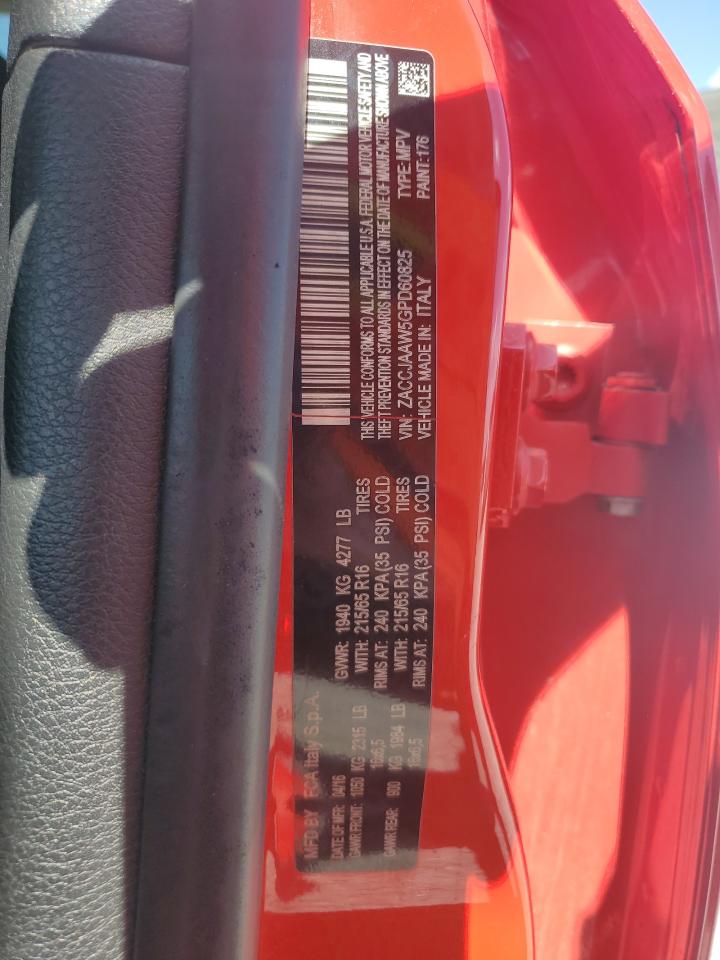 2016 Jeep Renegade Sport VIN: ZACCJAAW5GPD60825 Lot: 80635895