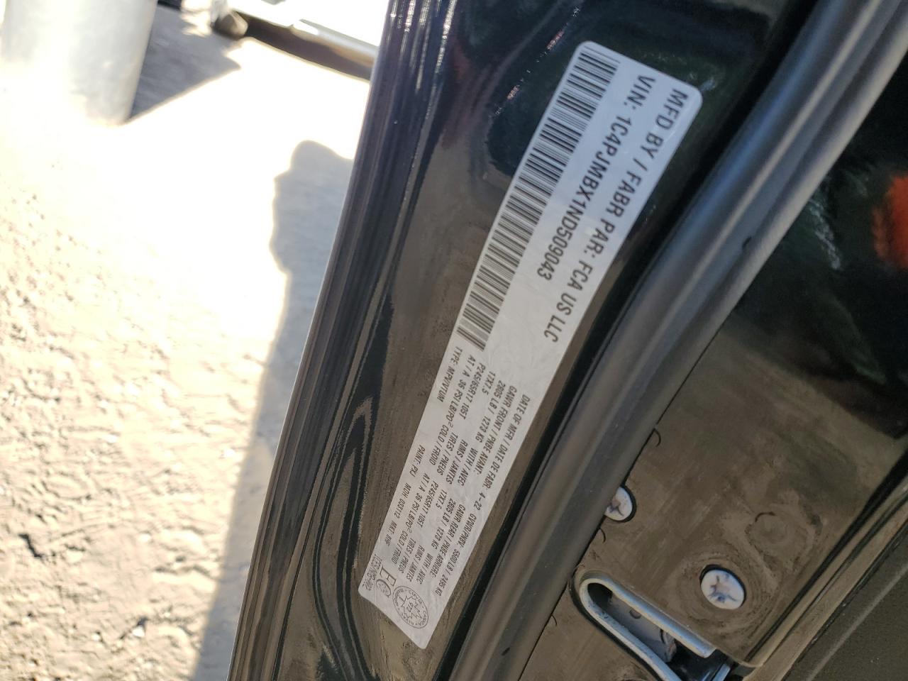 2022 Jeep Cherokee Trailhawk VIN: 1C4PJMBX1ND509043 Lot: 80558185