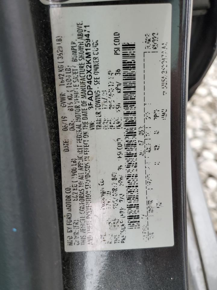 2019 Ford Fiesta St VIN: 3FADP4GX2KM159471 Lot: 81747685