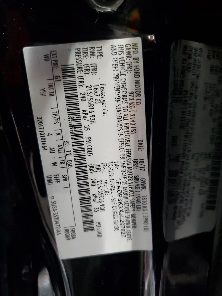 2018 Ford Focus Se VIN: 1FADP3K2XJL207627 Lot: 81615755