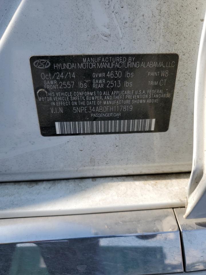 2015 Hyundai Sonata Sport VIN: 5NPE34AB0FH117819 Lot: 80518015