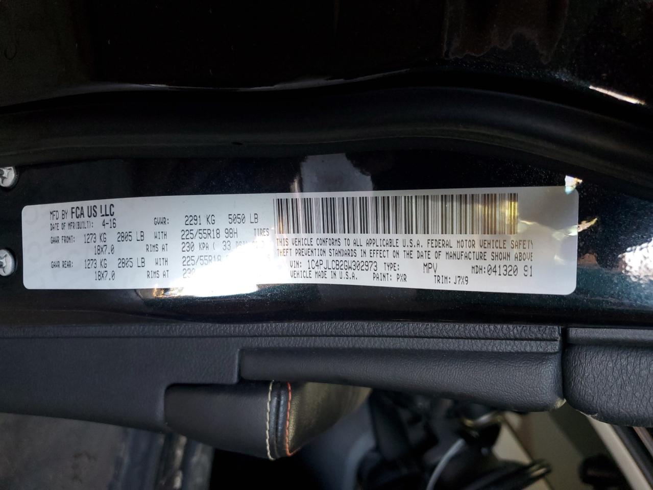 2016 Jeep Cherokee Latitude VIN: 1C4PJLCB2GW302973 Lot: 80261925