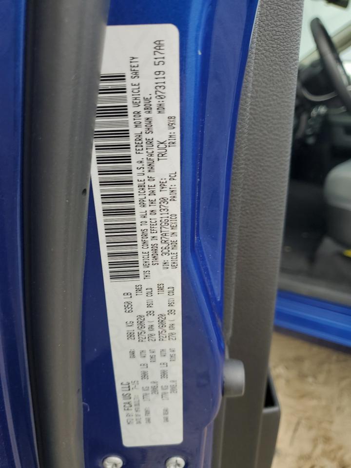 2016 Ram 1500 St VIN: 3C6JR7AT7GG113730 Lot: 71234145