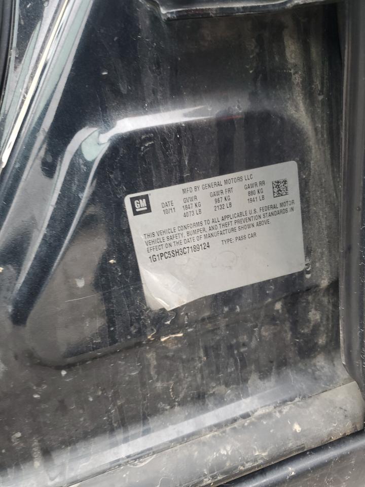 2012 Chevrolet Cruze Ls VIN: 1G1PC5SH3C7189124 Lot: 83810175