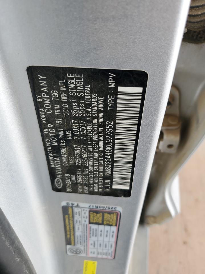 2019 Hyundai Tucson Se VIN: KM8J23A48KU927952 Lot: 80140725