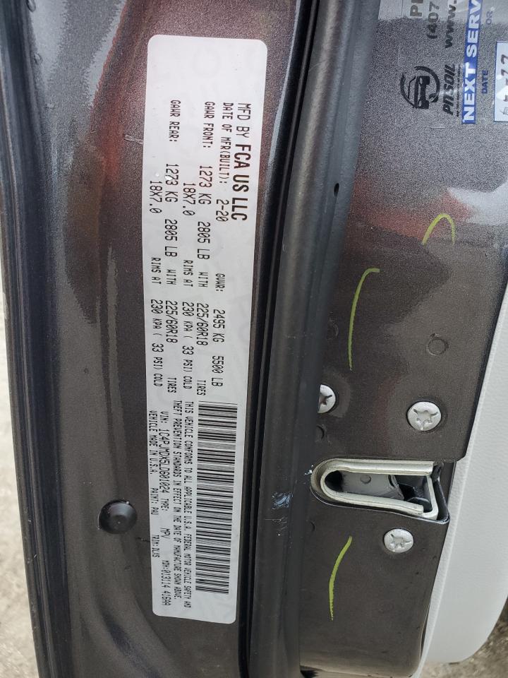 2020 Jeep Cherokee Limited VIN: 1C4PJMDX5LD601024 Lot: 80012255