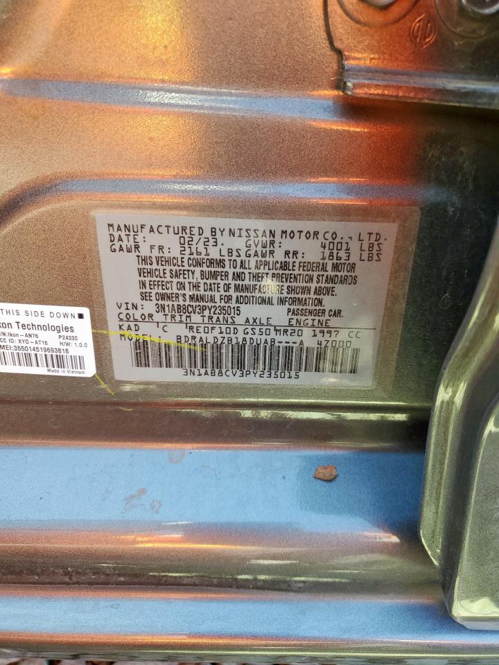 2023 Nissan Sentra Sv VIN: 3N1AB8CV3PY235015 Lot: 83999445