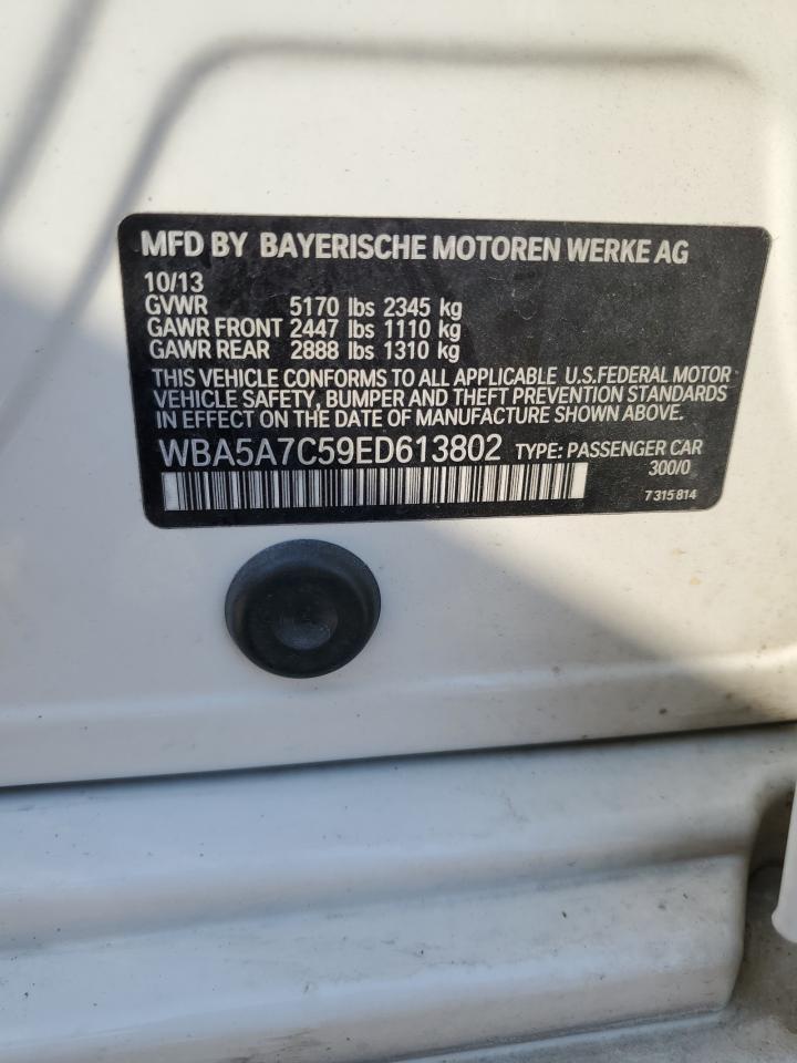 2014 BMW 528 Xi VIN: WBA5A7C59ED613802 Lot: 80618455