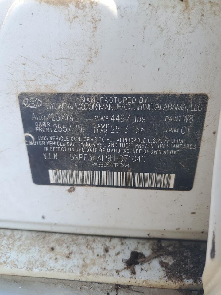 2015 Hyundai Sonata Sport VIN: 5NPE34AF9FH071040 Lot: 81254235