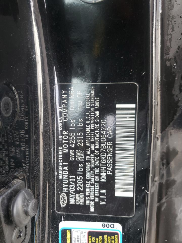 2011 Hyundai Genesis Coupe 2.0T VIN: KMHHT6KD7BU064220 Lot: 84549845