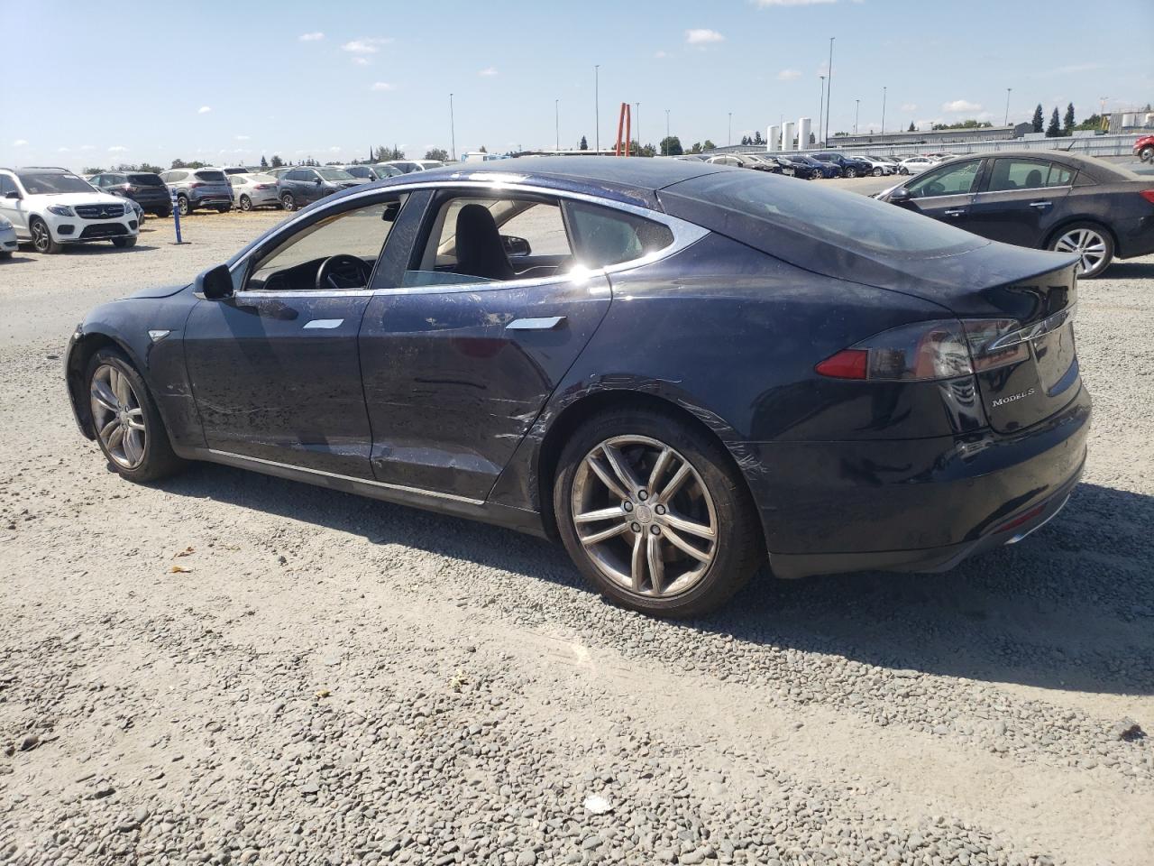 2015 Tesla Model S 85 blue  Electric 5YJSA1H14FF080616 photo #3