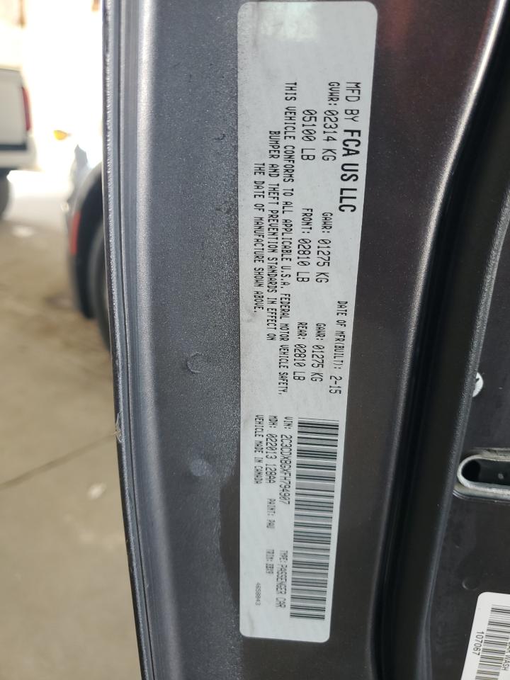 2015 Dodge Charger Se VIN: 2C3CDXBGXFH794907 Lot: 71586815