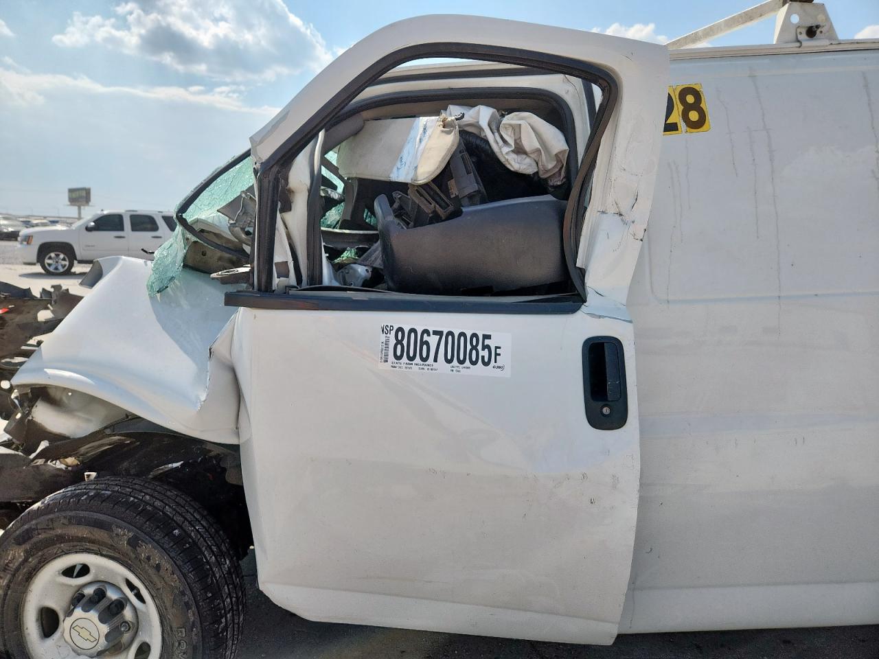 2012 Chevrolet Express G2500 VIN: 1GCWGGFA9C1157667 Lot: 80670085