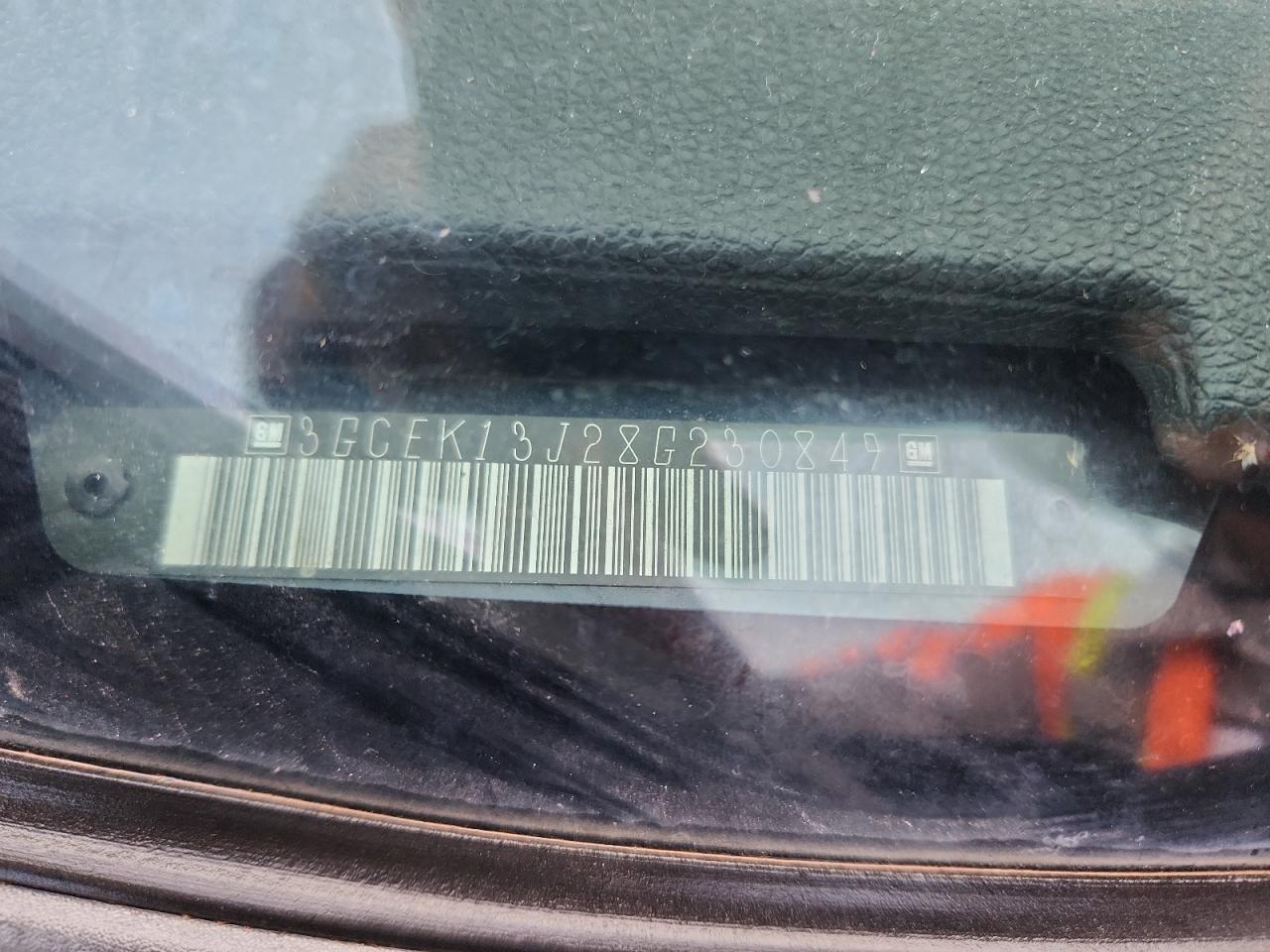 2008 Chevrolet Silverado K1500 VIN: 3GCEK13J28G230849 Lot: 80687725