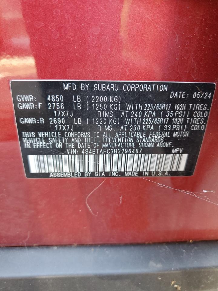 2024 Subaru Outback Premium VIN: 4S4BTAFC3R3296467 Lot: 84245815