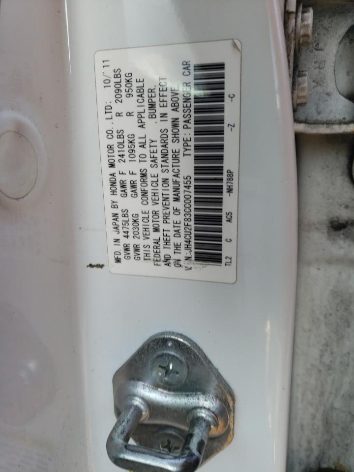 2012 Acura Tsx Se VIN: JH4CU2F83CC007455 Lot: 71473665