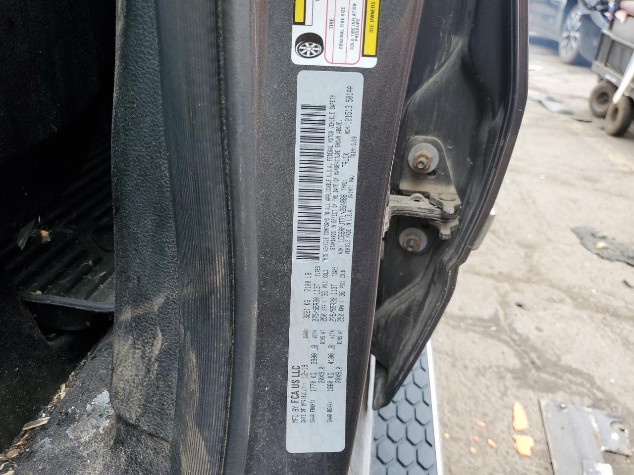 2020 Ram 1500 Laramie VIN: 1C6SRFJT7LN264888 Lot: 81118105