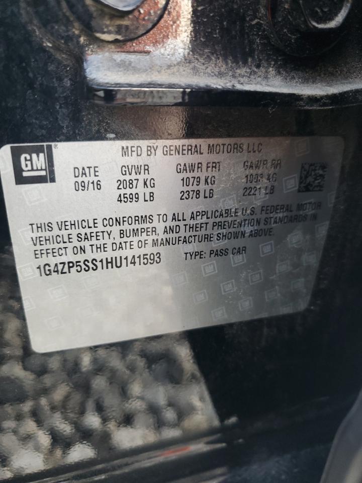 2017 Buick Lacrosse Essence VIN: 1G4ZP5SS1HU141593 Lot: 81057525