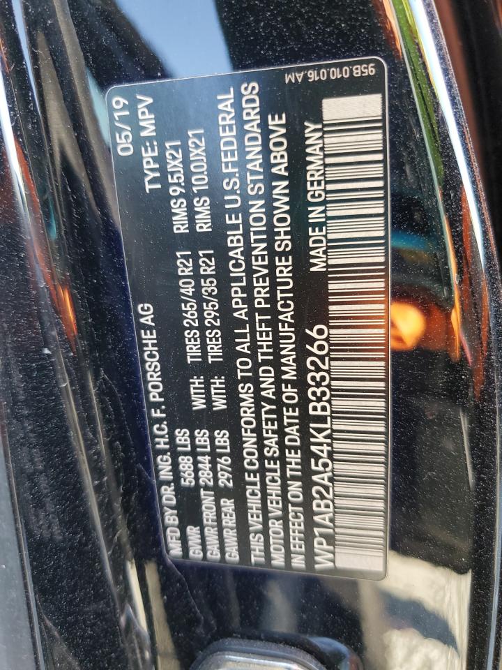 2019 Porsche Macan S VIN: WP1AB2A54KLB33266 Lot: 80274475