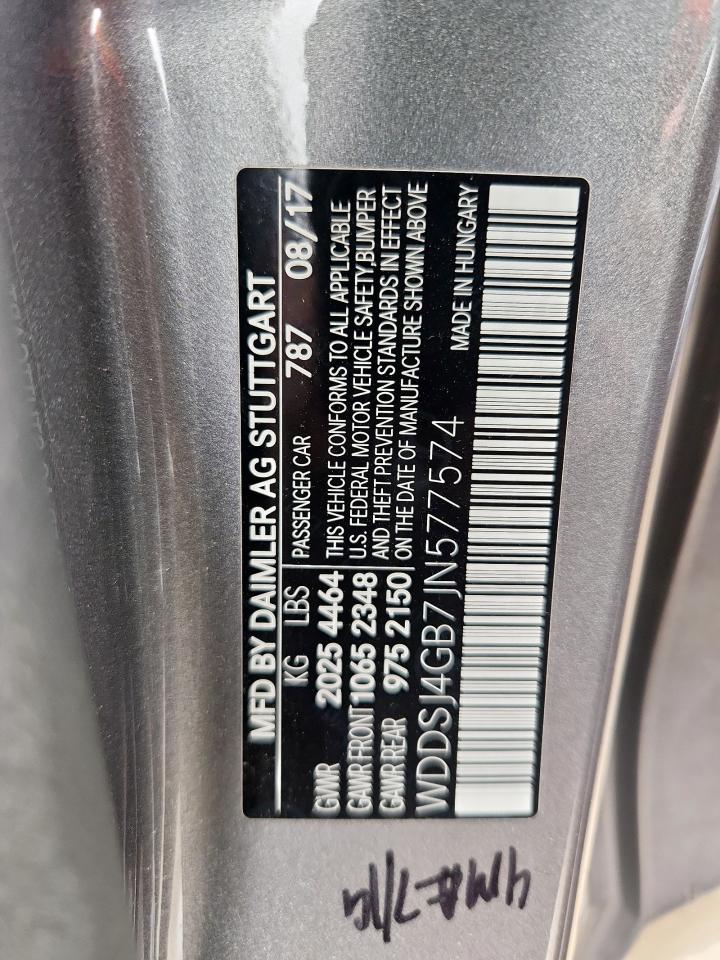 2018 Mercedes-Benz Cla 250 4Matic VIN: WDDSJ4GB7JN577574 Lot: 71705895