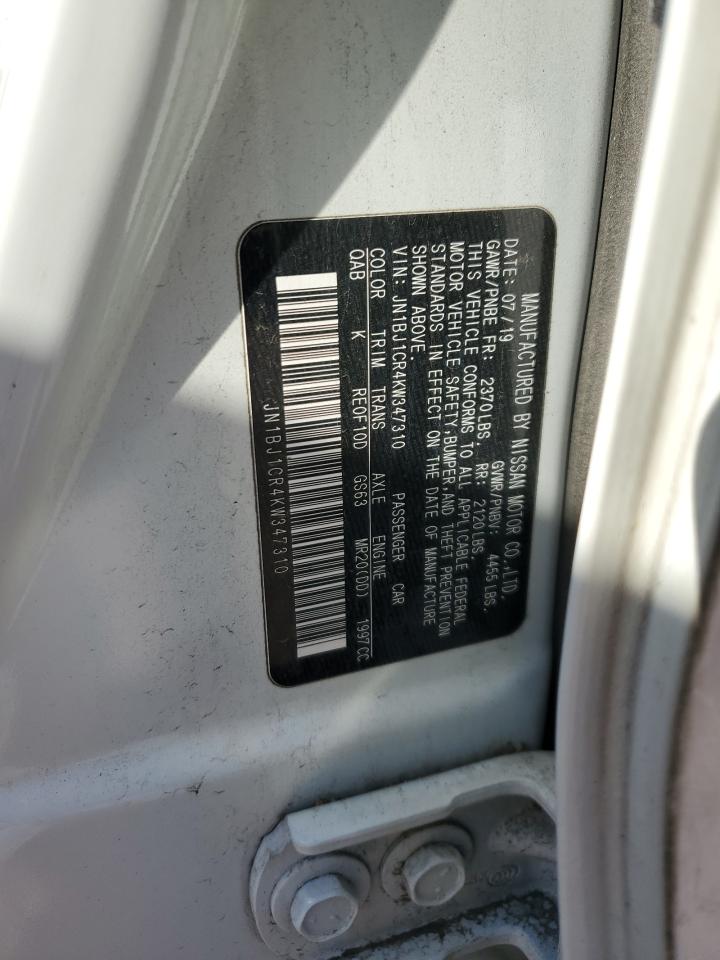 2019 Nissan Rogue Sport S VIN: JN1BJ1CR4KW347310 Lot: 84205315