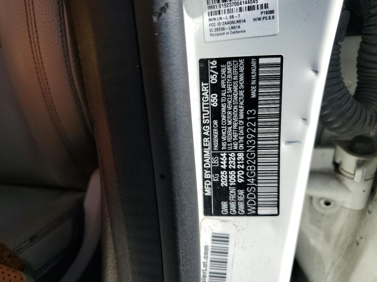 2016 Mercedes-Benz Cla 250 4Matic VIN: WDDSJ4GB2GN392213 Lot: 84023505