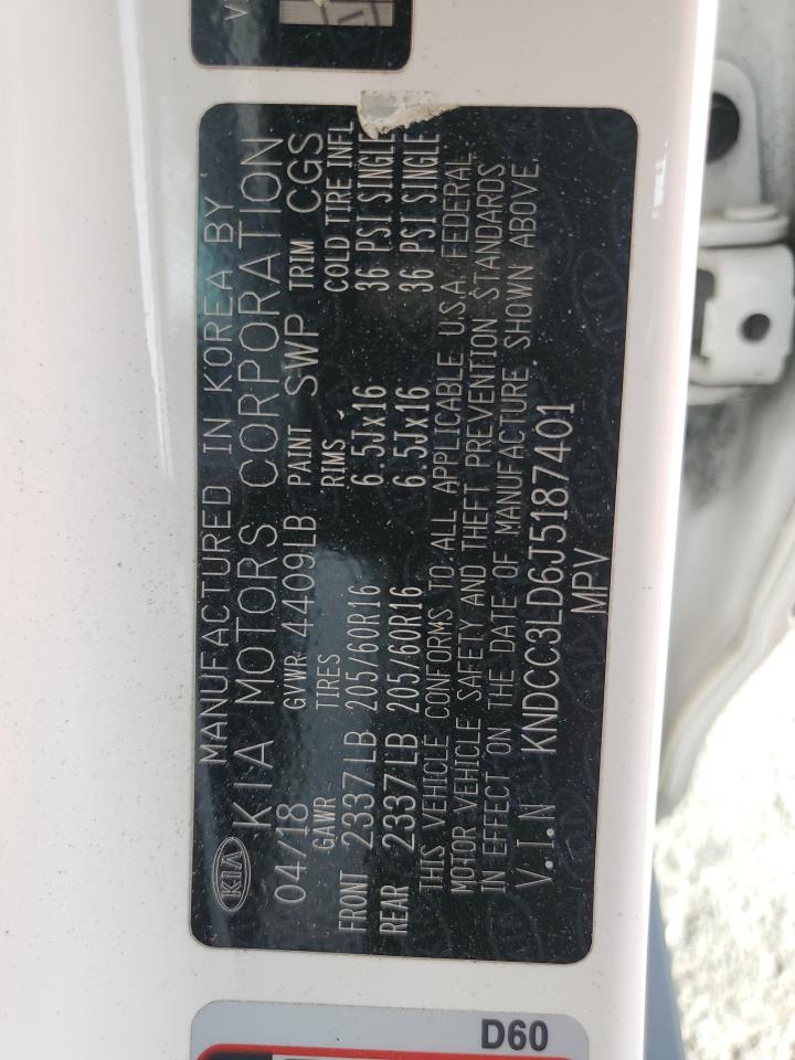 2018 Kia Niro Ex Premium VIN: KNDCC3LD6J5187401 Lot: 81157885