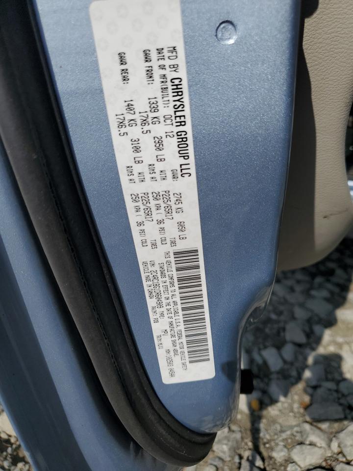 2013 Chrysler Town & Country Touring VIN: 2C4RC1BG1DR604909 Lot: 71791315