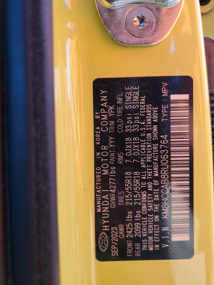 2024 Hyundai Kona Sel VIN: KM8HCCAB8RU063764 Lot: 71712985