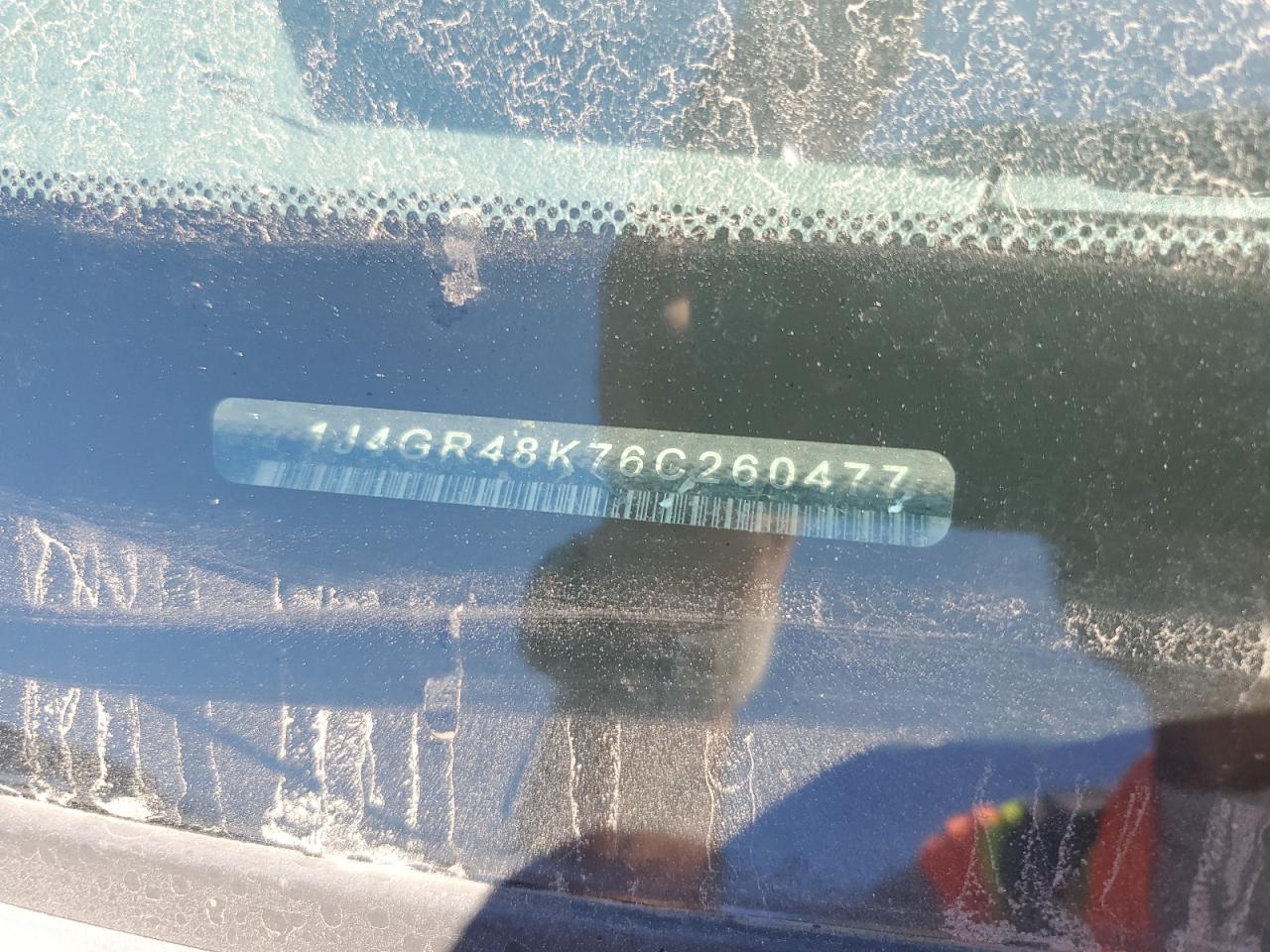 2006 Jeep Grand Cherokee Laredo VIN: 1J4GR48K76C260477 Lot: 71312705