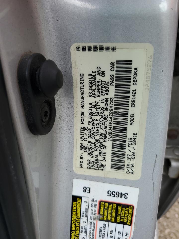 2010 Toyota Corolla Base VIN: 1NXBU4EE4AZ284733 Lot: 83783635