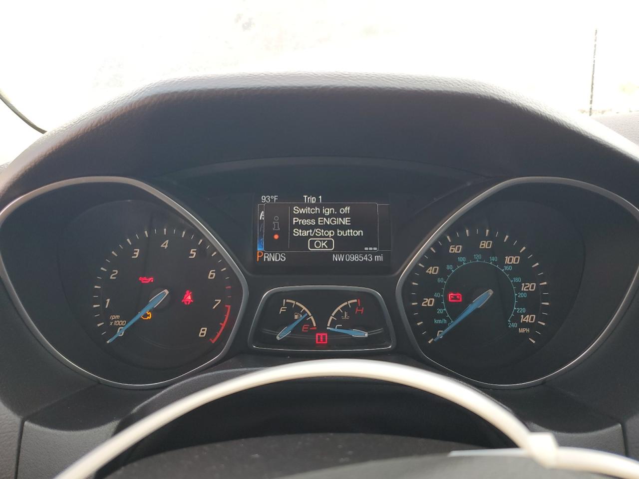 2014 Ford Focus Titanium VIN: 1FADP3N28EL458678 Lot: 81481595