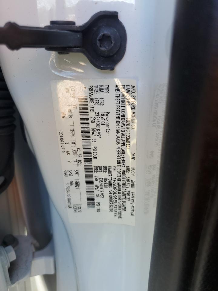 2014 Ford Focus St VIN: 1FADP3L96EL373578 Lot: 84589955