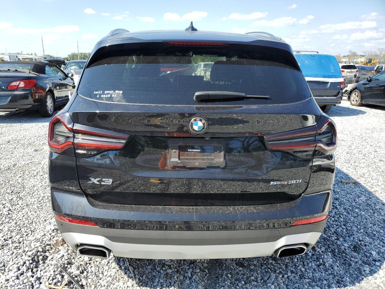 2022 BMW X3 Sdrive30I VIN: 5UX43DP0XN9J85844 Lot: 81596655