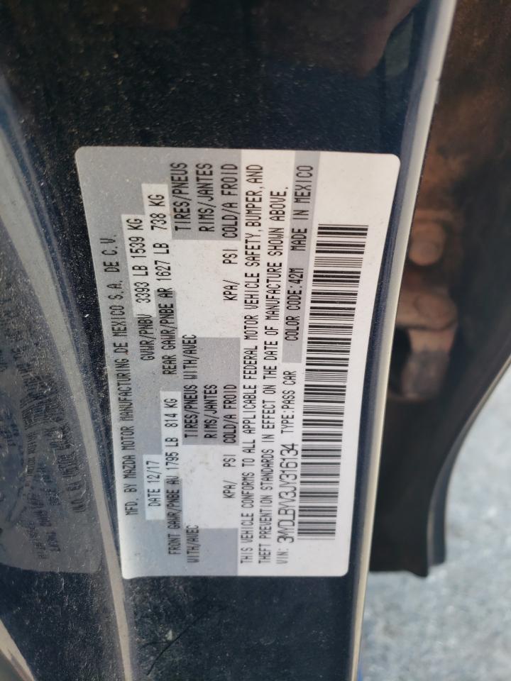 2018 Toyota Yaris Ia VIN: 3MYDLBYV3JY316134 Lot: 80034395