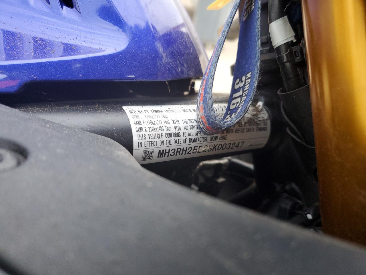 2025 Yamaha Yfz320 A VIN: MH3RH25E2SK003247 Lot: 82089575