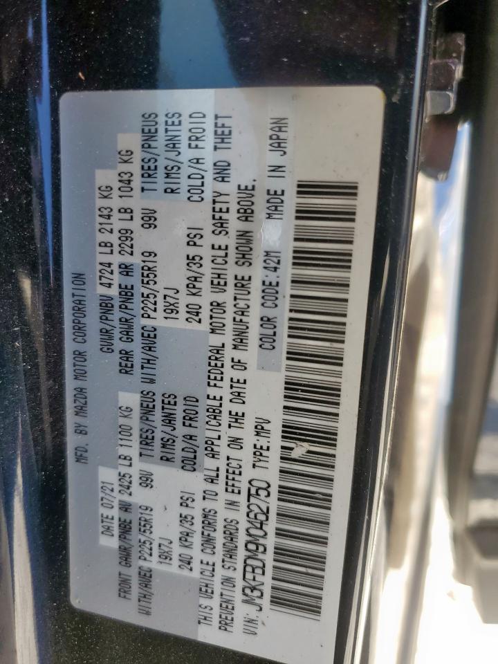 2021 Mazda Cx-5 Grand Touring VIN: JM3KFBDM9M0462750 Lot: 84039145