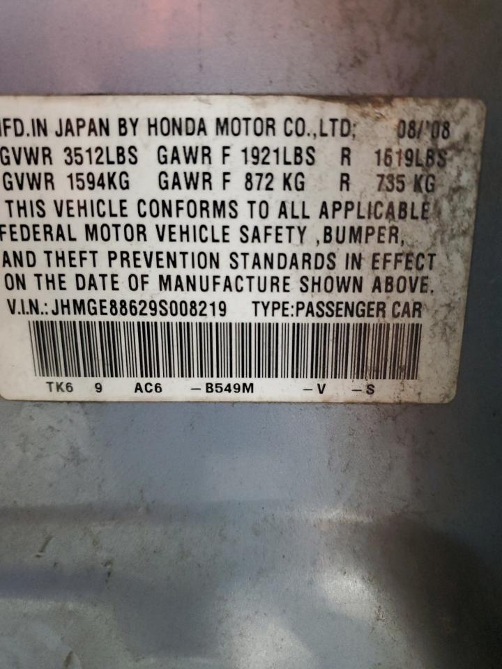 2009 Honda Fit Sport VIN: JHMGE88629S008219 Lot: 83759665