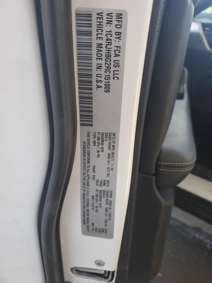 2024 Jeep Grand Cherokee Limited VIN: 1C4RJHBG2RC151009 Lot: 80113865