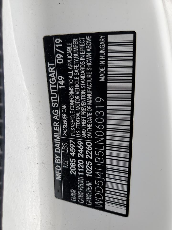 2020 Mercedes-Benz Cla 250 4Matic VIN: WDD5J4HB5LN060319 Lot: 71871465