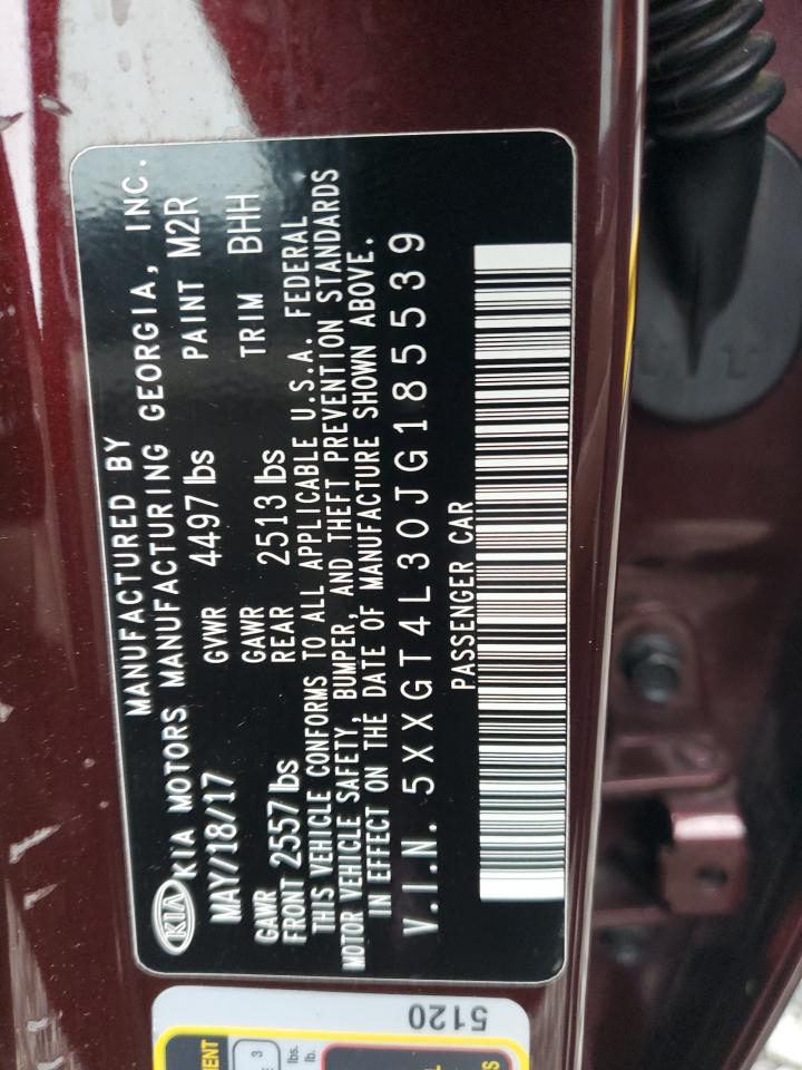 2018 Kia Optima Lx VIN: 5XXGT4L30JG185539 Lot: 71880855