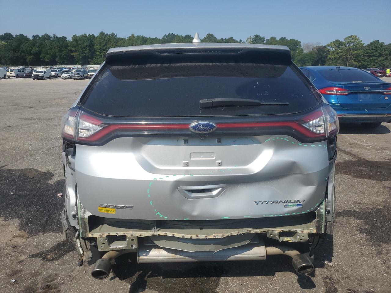 2017 Ford Edge Titanium VIN: 2FMPK4K98HBB62203 Lot: 80107195