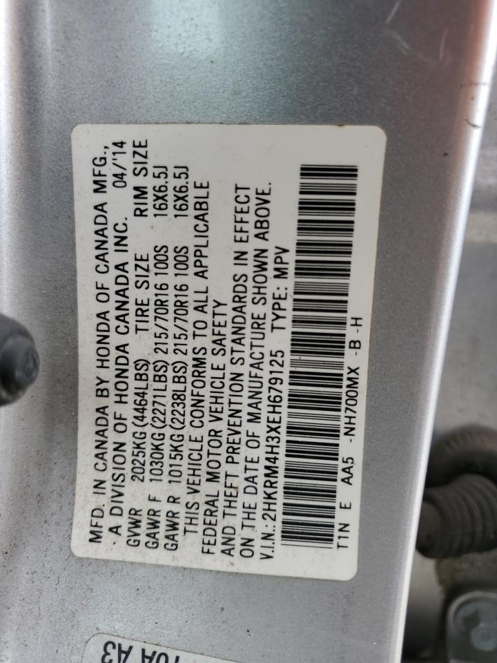 2014 Honda Cr-V Lx VIN: 2HKRM4H3XEH679125 Lot: 84705095
